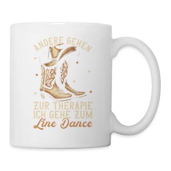 Line Dancing Cowboy Line Dancer Line Dance - Tasse - Weiß - Rechts