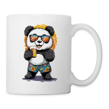 Panda Beer Bear Alcohol Party Summer Funny - Mug - white - Right