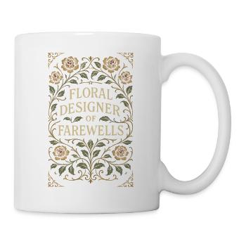 Funeral, Florist, Commemorative Arrangement, Sympathy - Mug - white - Right
