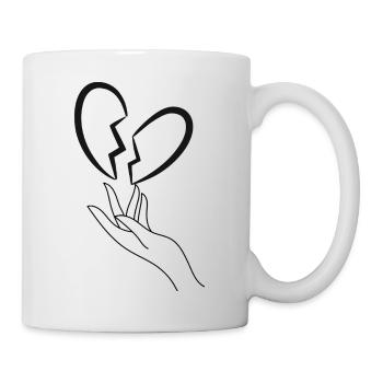Broken heart - Mug - white - Right
