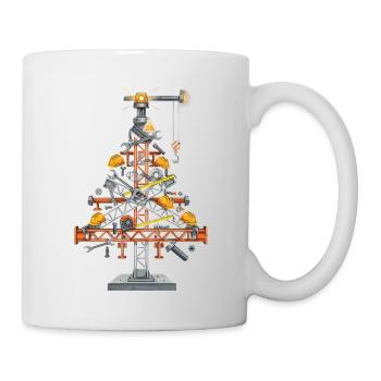 Illustration de la structure de la grue - Mug blanc - blanc - Droite