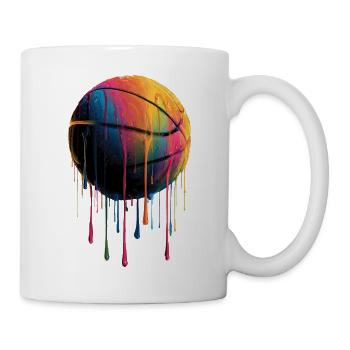 Basketball Colorful Dripping - Mug - white - Right