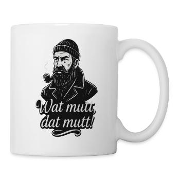 Bearded Pipe Vintage Saying Illustration - Mug - white - Right