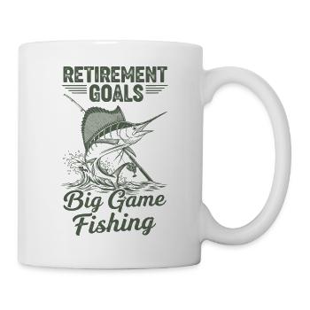 Retirement Goals Big Fish Fishing - Mug - white - Right