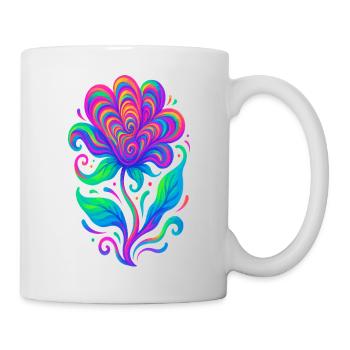 Vivid Rainbow Heartflower - Mug - white - Right