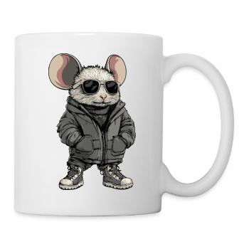 Maus Cool Winter - Tasse - Weiß - Rechts