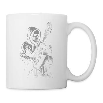 Jazz-Skelett-Serenade - Tasse - Weiß - Rechts