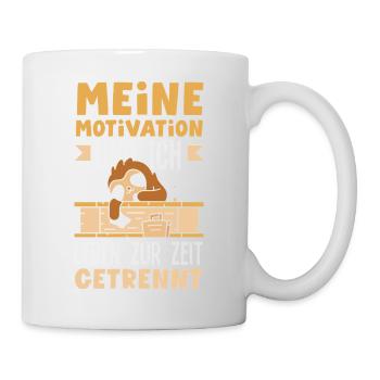 Ma motivation et moi - Paresseux séparé - Mug blanc - blanc - Droite