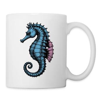 Seepferdchen - Tasse - Weiß - Rechts