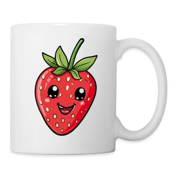 Fraise - Mug blanc - blanc - Droite