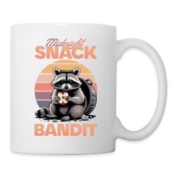 Funny Raccoon - Tasse - Weiß - Rechts
