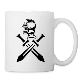 Black Knight Skull and Crossed Swords - Mug - white - Right