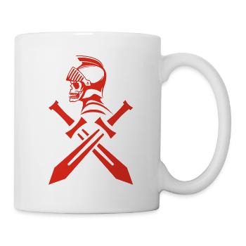 Red Knight's Skull and Crossed Swords - Mug - white - Right