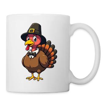 Thanksgiving Drôle Dinde de Thanksgiving - Mug blanc - blanc - Droite