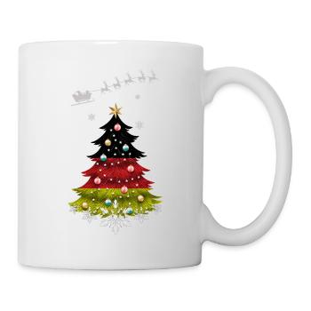 Tannenbaum mit Deutschlandflagge - Tasse - Weiß - Rechts