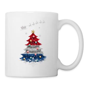 Christmas tree with Netherlands flag - Mug - white - Right