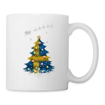 Christmas tree with Sweden flag - Mug - white - Right