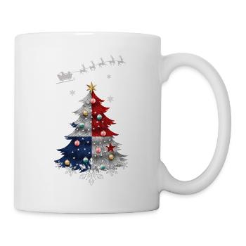 Christmas tree with Panama flag - Mug - white - Right