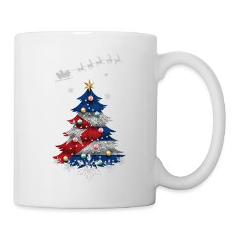 Christmas tree with Cuba flag - Mug - white - Right
