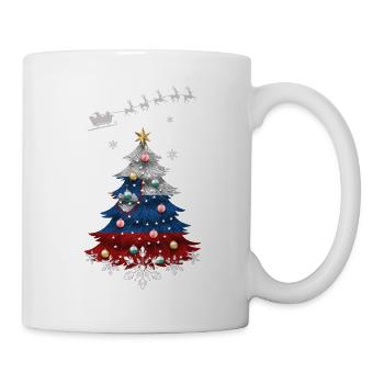 Christmas tree with Slovenia flag - Mug - white - Right