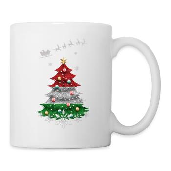 Christmas tree with Hungary flag - Mug - white - Right