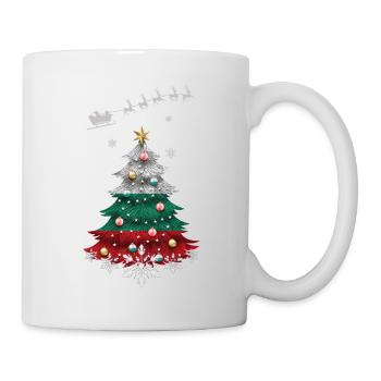 Christmas tree with Bulgaria flag - Mug - white - Right