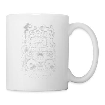 Steampunk Boombox Gears - Mug - white - Right