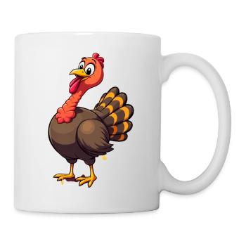 Thanksgiving Lustiger Thanksgiving Truthahn - Tasse - Weiß - Rechts