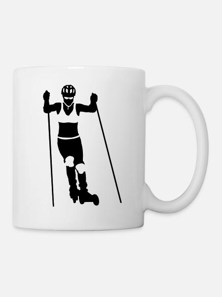 Nordic cross skating - Tasse - Weiß