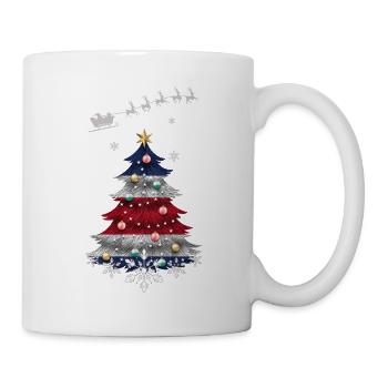 Christmas tree with Costa Rica flag - Mug - white - Right