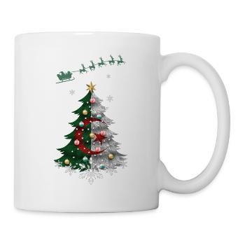 Christmas tree with Algeria flag - Mug - white - Right