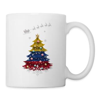 Christmas tree with Venezuela flag - Mug - white - Right