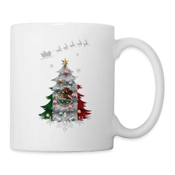 Christmas tree with Mexico flag - Mug - white - Right