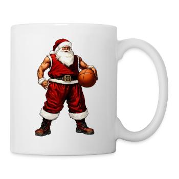 Basketballer Weihnachten - Tasse - Weiß - Rechts