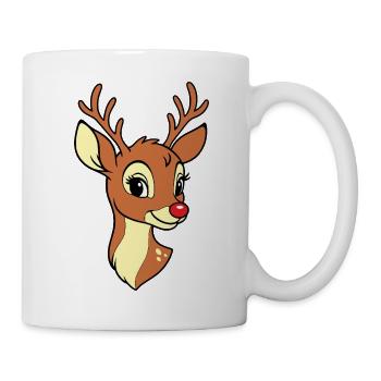 Mama Rentier Weihnachten Name Merry Christmas - Tasse - Weiß - Rechts