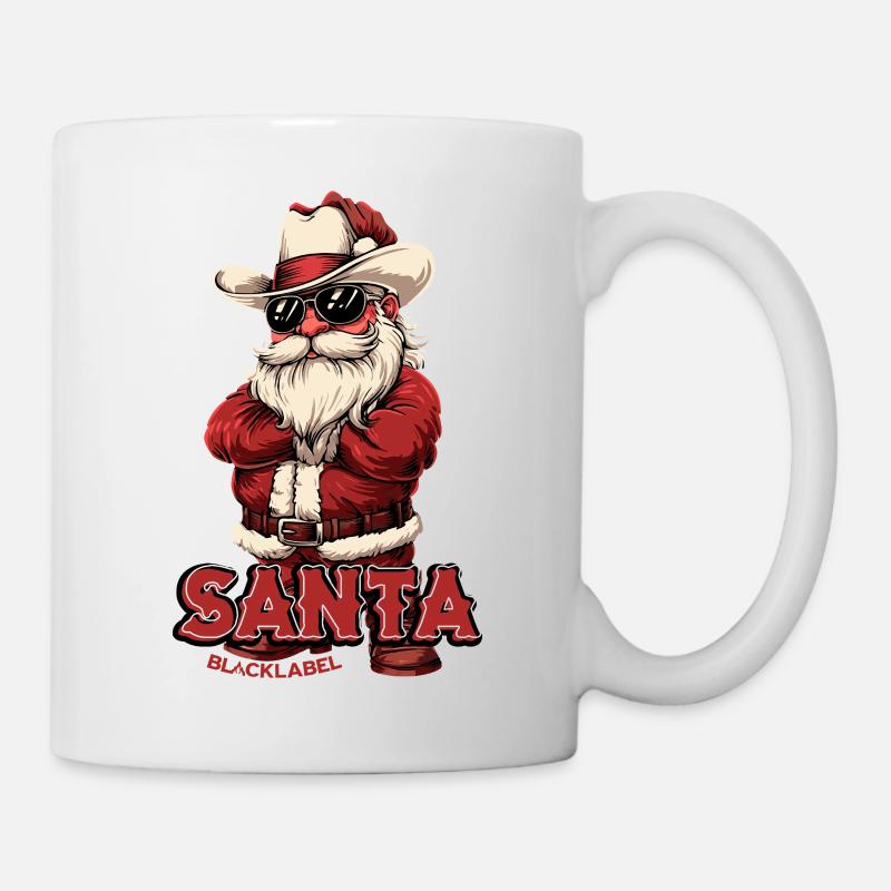 Badass-Santa-by-BlackLabel - Mug blanc - blanc