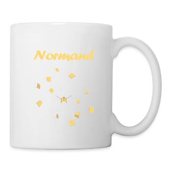 Die Norman Atom Flagge Leoparden Norman Pride - Tasse - Weiß - Rechts