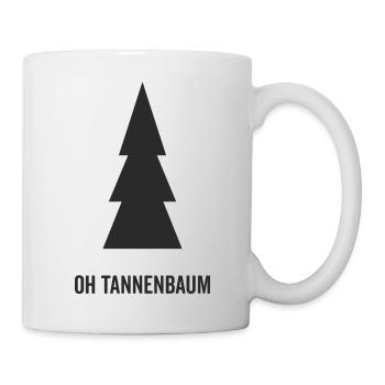Tannenbaum Silhouette Oh Tannenbaum - Tasse - Weiß - Rechts