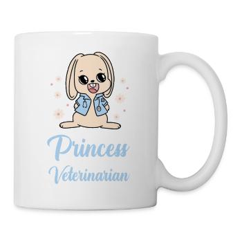 Kleines Häschen wird Tierärztin - Tasse - Weiß - Rechts