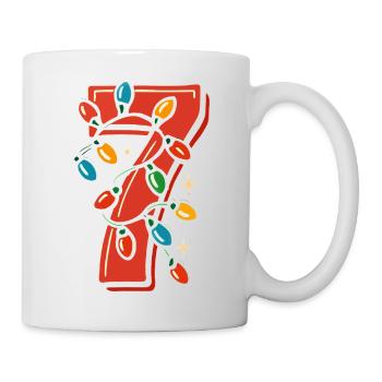 Fun 67 Number 6-7 6 7 Matching Christmas Six You - Mug - white - Right