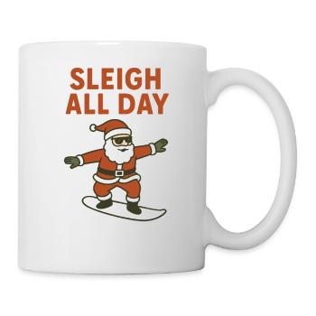 Schlitten-Alltags-Weihnachtsspaß - Tasse - Weiß - Rechts