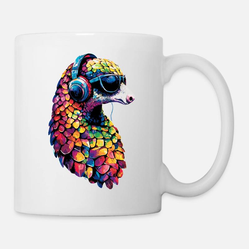 Pangolin Pangolin Pomme de pin Pangolins - Mug blanc - blanc