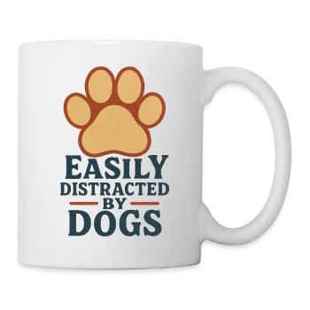 Easily Distracted by Dogs - Mug - white - Right