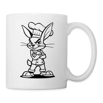 Rabbit cook - Mug - white - Right