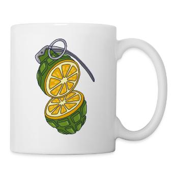 Tarnung einer Orange - Tasse - Weiß - Rechts