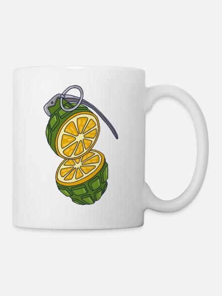 Tarnung einer Orange - Tasse - Weiß