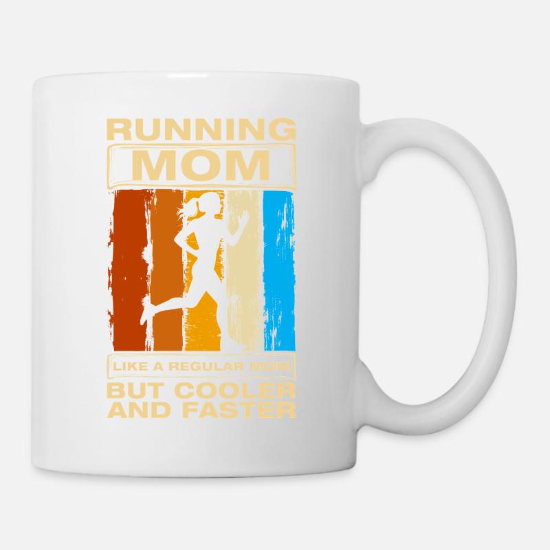 Maman de course drôle de coureur coureur - Mug blanc - blanc