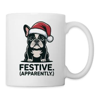 Festliche stimmungsvolle Katzen-Weihnachtsstimmung - Tasse - Weiß - Rechts