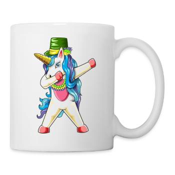 Zurück zur Schule 2026 Einhorn Mardi Gras - Tasse - Weiß - Rechts