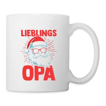 Weihnachtsmann Opa Claus Weihnachten - Tasse - Weiß - Rechts
